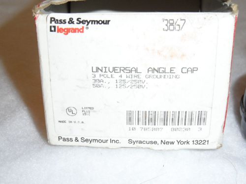 Pass &amp; Seymour 3867 30A Universal Angle Cap Plug