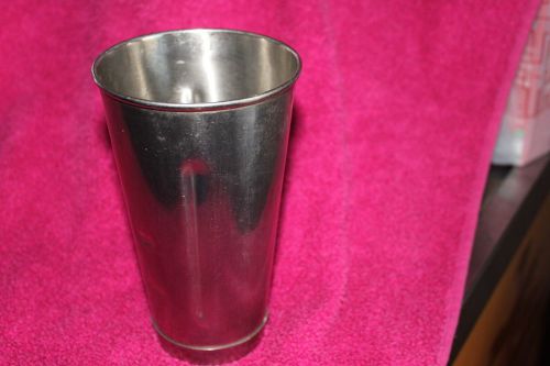 Bloomfield industries stainless steel milkshake malt cup hamilton beach 18-8 for sale