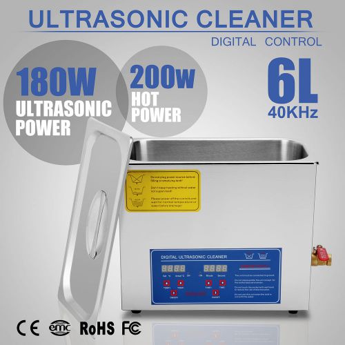 6L 6 L ULTRASONIC CLEANER DRAINAGE SYSTEM LABOR-SAVING 110V/60Hz HIGH ADMIRATION