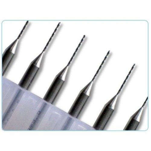 10 pcs 0.2mm diameter tungsten carbide macro drill bits, 1/8&#034; shank for pcb, ... for sale