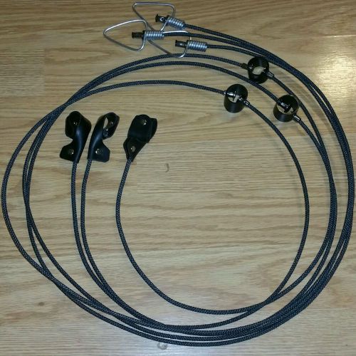 3, oklahoma nylon gamefowl slip hitches w/pvc swivels tiecords, tieout, tether. for sale