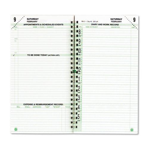 Original Dated Two-Page-per-Day Organizer Refill, Jan.-Dec., 3-1/2 x 6-1/2, 2015