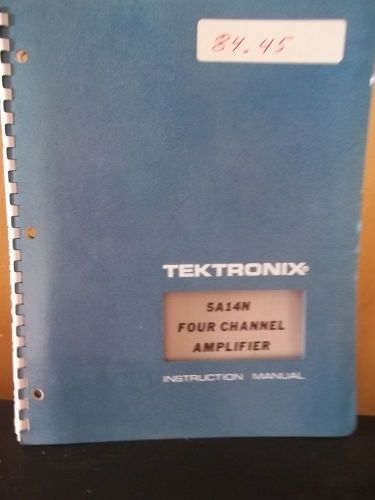 Tektronix Instruction Manual 5A14N Four Channel Amplifier