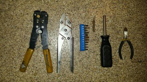 Conduct-Tite Wire Stripper/Crimper, Self-Adjusting + lot of tools