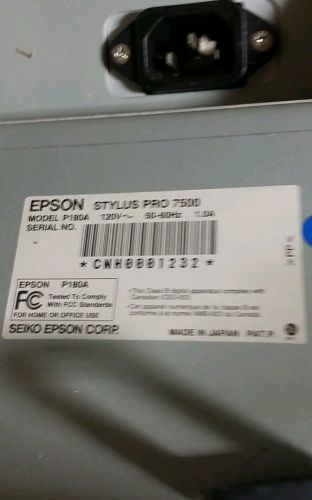 Epson Stylus Pro 7500 P180A Inkjet Printer