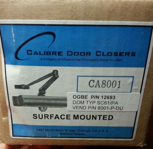 Calibre  New universal Commercial Door Closer charcoal Aluminium Alloy