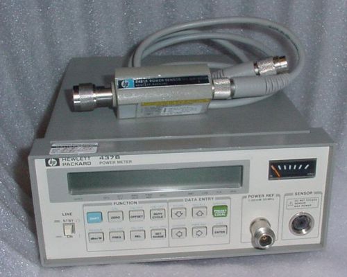 A set of Agilent / HP 437B Power Meter, 8481A Power Sensor, 11730A Cable