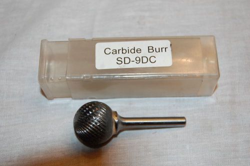 Carbide Burr Ball Shaped SD-9DC 1&#034; X 1/4&#034; X 1&#034;