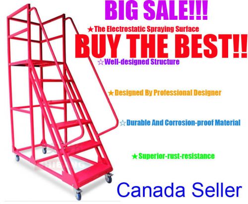 In Stock!! 60inch Mobile Platform Ladder Supermarket&amp;Warehouse&amp;Library CA Seller