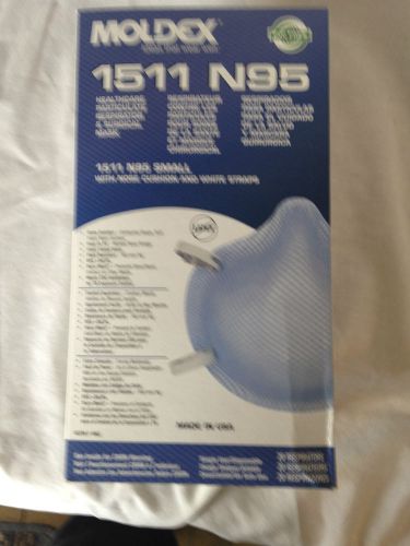 MOLDEX 1511 N95 SURGICAL MASKS, SMALL,, LOT OF 20