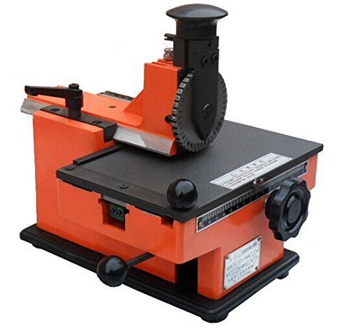 Semi-automatic sheet embosser, metal stamping printer, marking machine