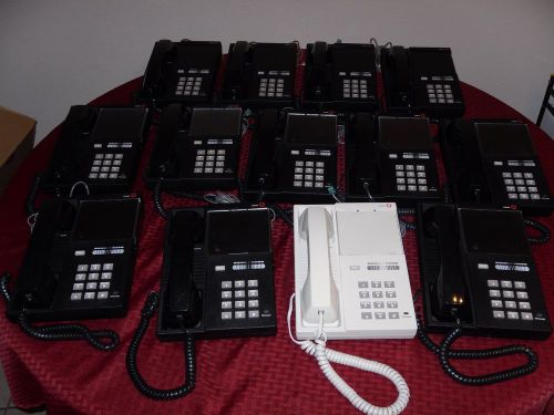 Lot of 13 Lucent 8101M Telephones w/Handsets &amp; Bases - clean, working condition