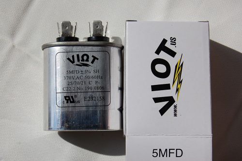 Furnace ac blower fan motor start run capacitor replacement 5mfd ac/hvac/r new for sale