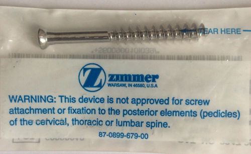 zimmer orthopedic Hex Head Bone Screw 6.5mm X 60 mm Length PARTIALLY THREADED
