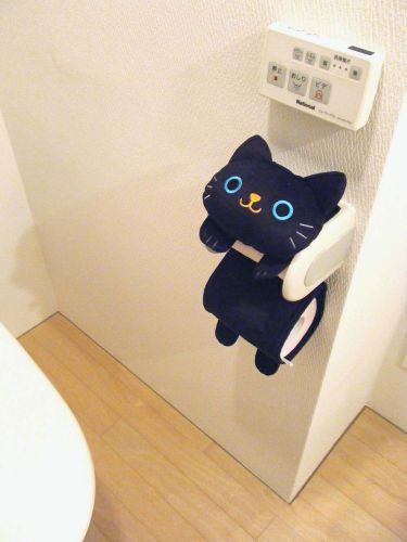 Roll paper dispenser of the cat.KAWAII.cute.Japan.
