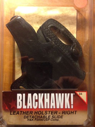 Blackhawk Leather Holster Right Hand Detachable Slide H&amp;K P2000 / USP Compact