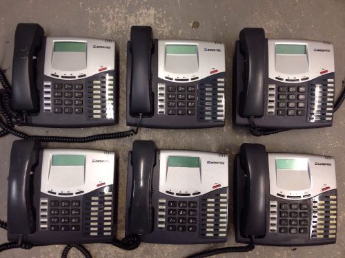 Lot Of 6 8520 550.8520 Mitel/INTER-TEL AXXESS LCD 4 Line Phones With Display