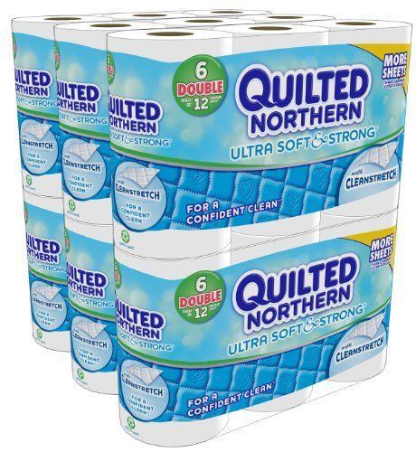 NEW Ultra Soft Strong Bath Tissue 36 Double Rolls Pack Toilet Paper Bathroom Box