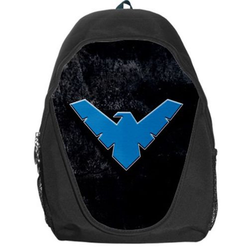 Nightwing Emblem Robin Dick Grayso Teen Kids Canvas School Backpack Bag Rucksack