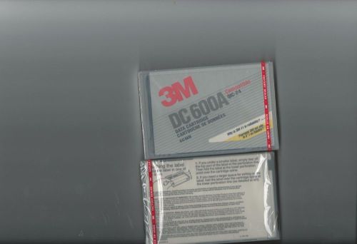 3M DC 600A Data Cartridge 60 MB 620 Feet NOS (NEW/SEALED) LOT OF TWO (2)