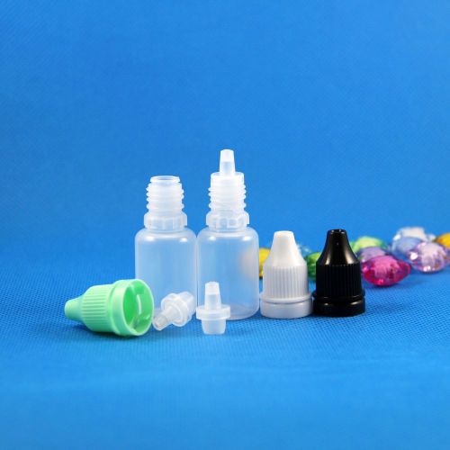 100 pcs 10 ml plastic dropper bottles tamper evidence proof vape vapor e liquids for sale