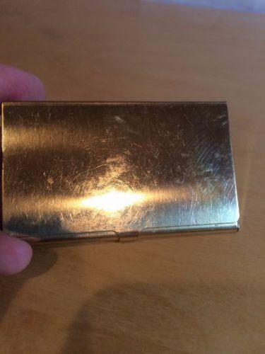 Gold Tone Business Card Holder