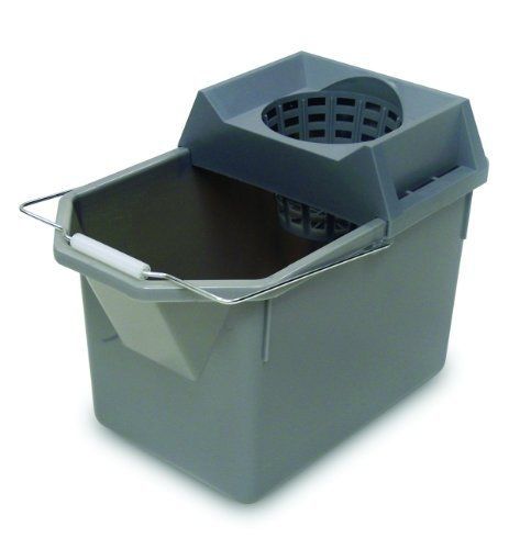 Rubbermaid commercial fg619400stl hdpe pail and mop strainer combination, for sale