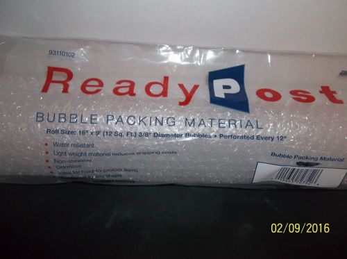 ReadyPost Bubble Packing Material 12Sq. Ft. Roll Size 16&#034;x9&#039;