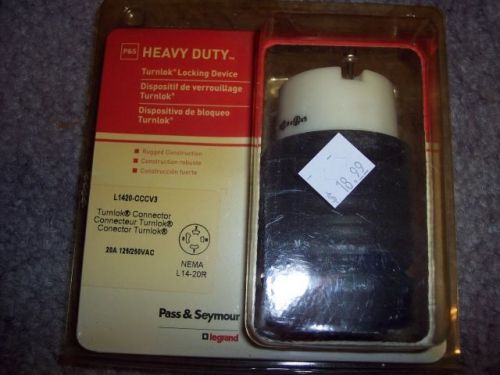 Heavy duty pass &amp; seymour plug l1420-cccv3 female plug 20a 125/250v plug  l1420c for sale