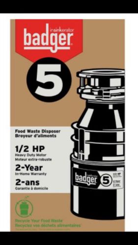 Badger five garbage disposal with cord for sale