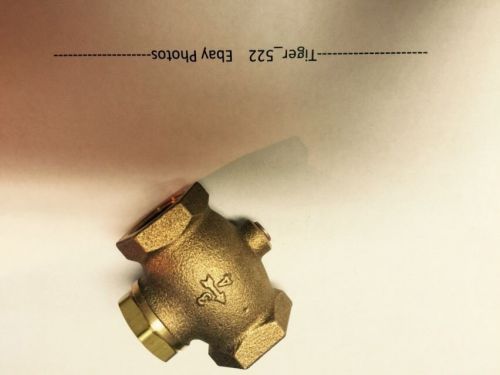 New 3/4&#034;  CAST brass horizontal check valve air compressor in line vertical
