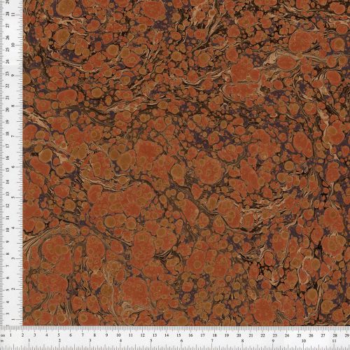 Hand marbled paper 60x86cm 24x34in bookbinding restoration series for sale