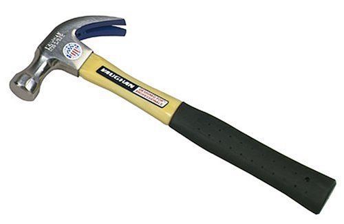 Vaughan FS16 16-Ounce Full Octagon Curved Claw Hammer, Full Polished Head, Long.