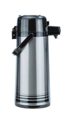 Update International NPD-25-BK/SF Brushed Stainless Steel Airpot with Black Set