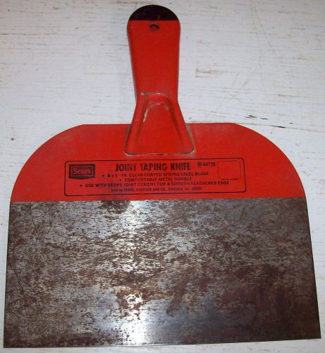 Vintage Sears Sheetrock 8&#034; Joint Taping Knife # 30 44779