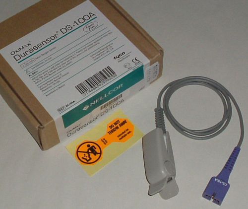 Original nellcor oximax durasensor ds-100a adult spo2 sensor finger clip for sale