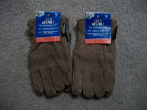 NWT Large West Chester Split Leather Driver / Work Cold Weather Gloves NICE