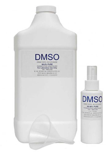 Pharmaceutical grade dmso 4 oz spray bottle kit with one gallon refill bottle for sale