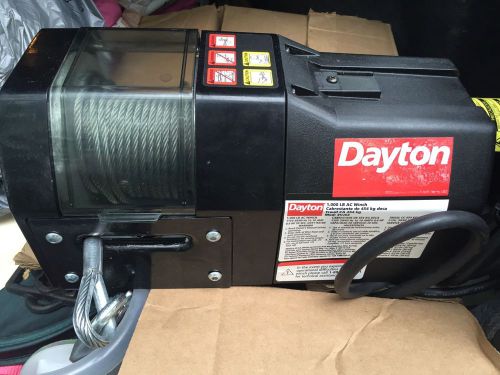 Dayton 3vj63 electric winch 1/2hp 10amp 115v .6 hp new in box for sale