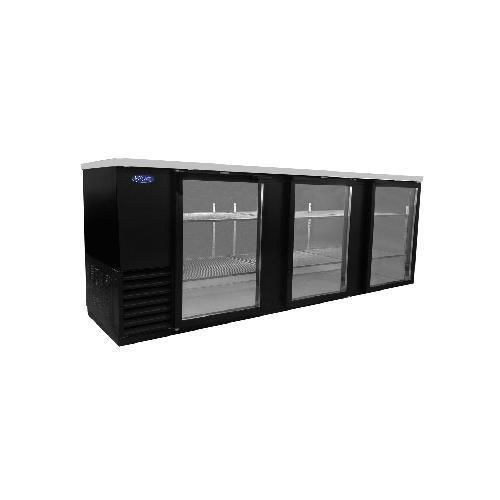 Nor-Lake NLBB95-G AdvantEDGE Refrigerated Back Bar Storage Cabinet three-section