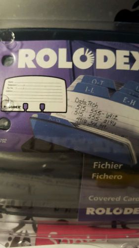 NIB Rolodex Covered Card File 125 Cards D67071AS Scrapbooking Pocket Letters!