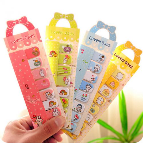 Cute Animals Sticker Post-It Bookmark Marker Memo Flags Index Tab Sticky Notes T