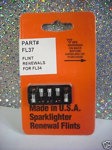 FLINTS Flint Renewals For Sparkers FL37 5 per pack