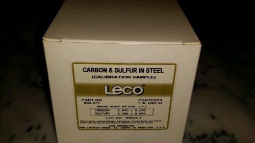 Leco Carbon and Sulfur in Steel Calibration Ring Standards Leco 502-271 NEW