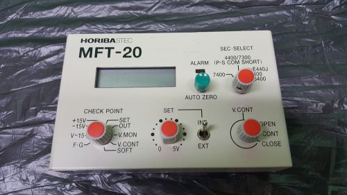 Horiba Stec Inc MFT-20 Mass Flow Checker