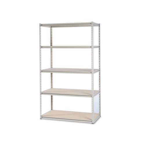 5 shelf industrial strength shelving unit 48 x 24 x 84 sand commercial ab312122 for sale