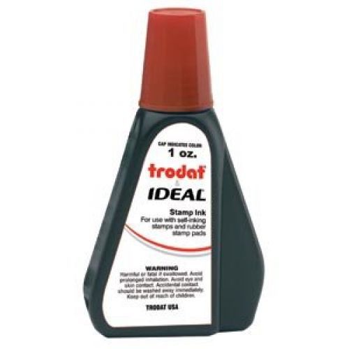 Stamp Refill Ink Self-Inking Stamp Ink - 1oz Refill Bottle- Red