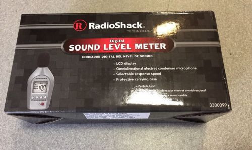 NEW RadioShack Digital Sound Level Meter 3300099 LED Display + case