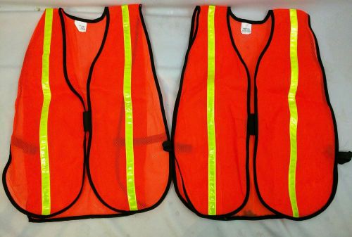 Set of 2 Mesh High Visibility Safety Vest Warehouse Forklift Operator