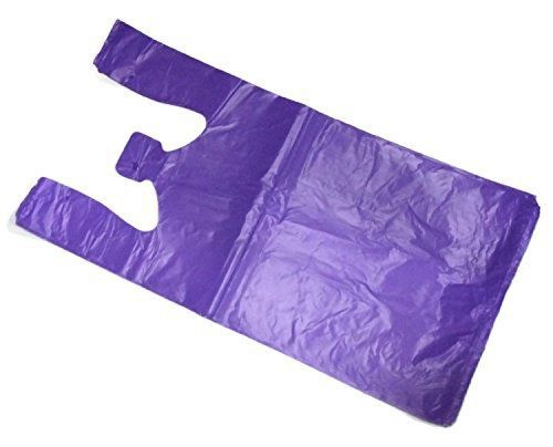 Red blue charley 100 purple 10x6x21 medium plastic t-shirt bags with crafting for sale